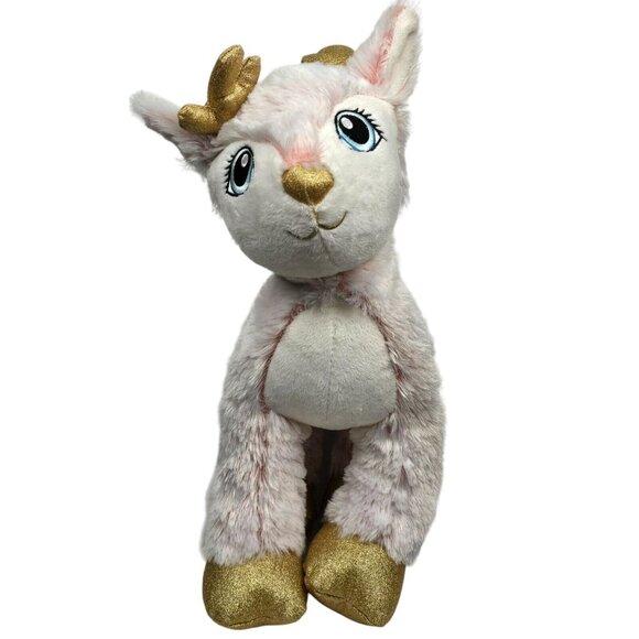 Build a Bear Workshop Reindeer Pink 2021 Merry Mission Plush Stuffed Animal Toy - Picture 7 of 16